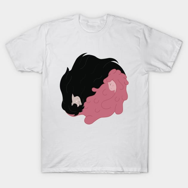 Marceline and Bubblegum T-Shirt by BrainDrainOnly